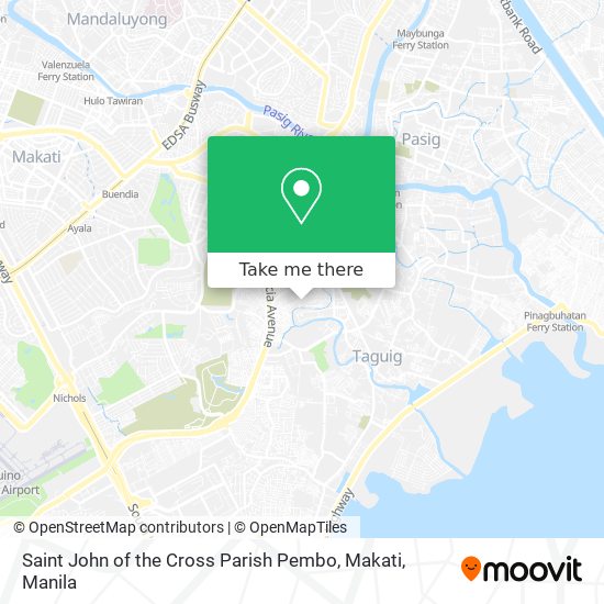 Saint John of the Cross Parish Pembo, Makati map