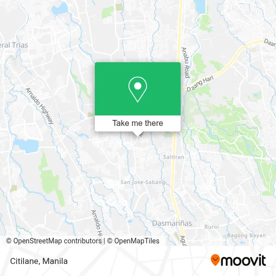 Citilane map