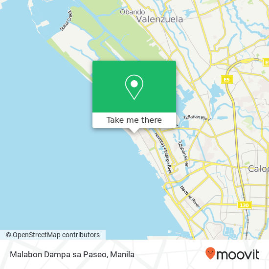 Malabon Dampa sa Paseo map