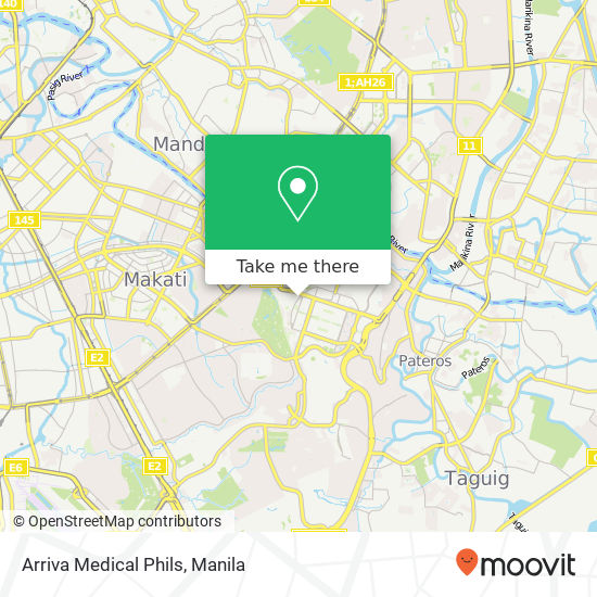 Arriva Medical Phils map
