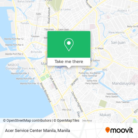 Acer Service Center Manila map