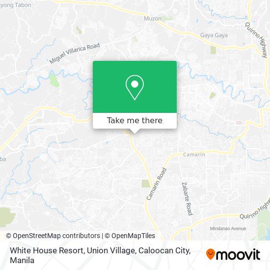 White House Resort, Union Village, Caloocan City map