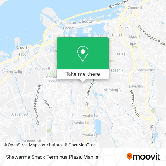 Shawarma Shack Terminus Plaza map