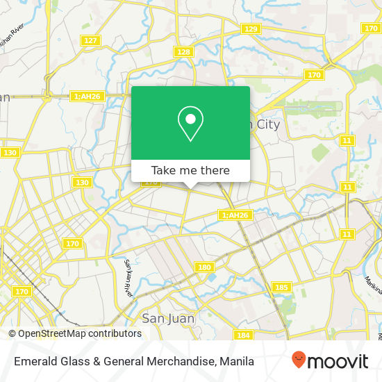 Emerald Glass & General Merchandise map