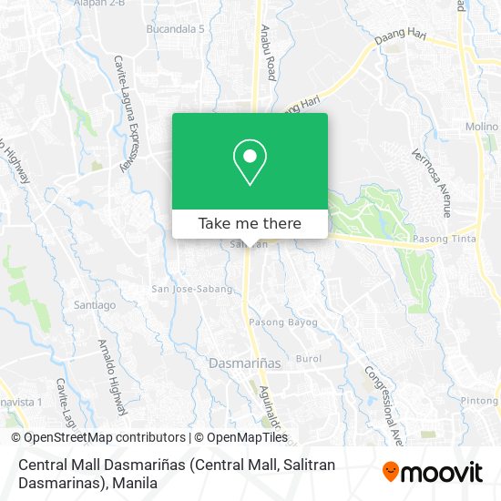 Central Mall Dasmariñas (Central Mall, Salitran Dasmarinas) map