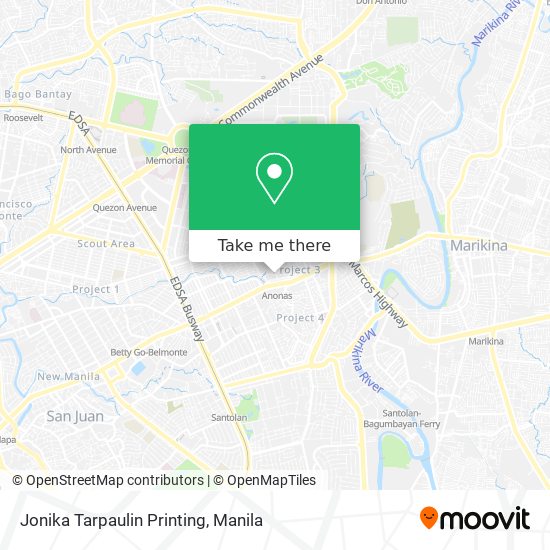 Jonika Tarpaulin Printing map