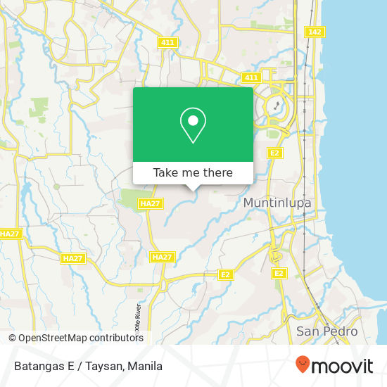 Batangas E / Taysan map