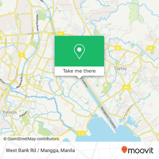 West Bank Rd / Mangga map
