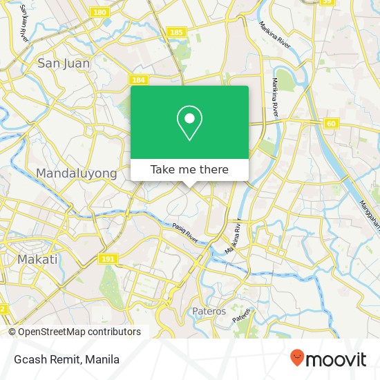 Gcash Remit map