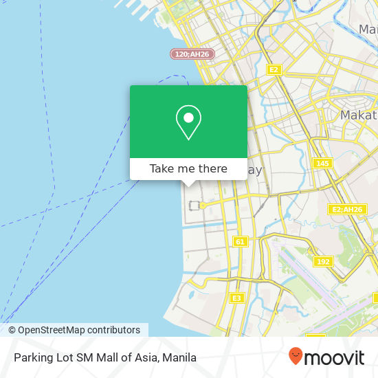 Parking Lot SM Mall of Asia map