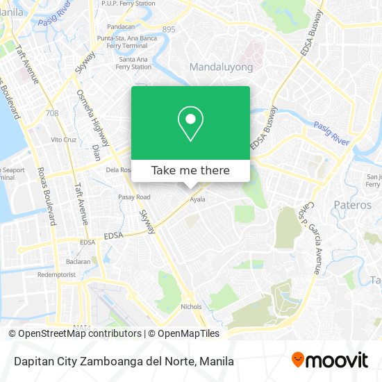 Dapitan City Zamboanga del Norte map