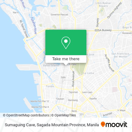 Sumaguing Cave, Sagada Mountain Province map