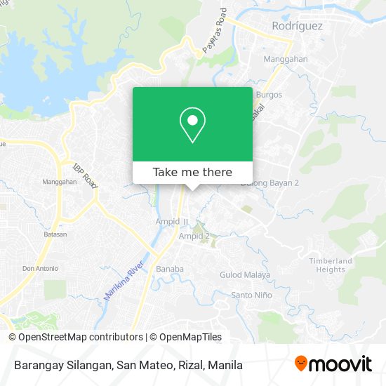 Barangay Silangan, San Mateo, Rizal map