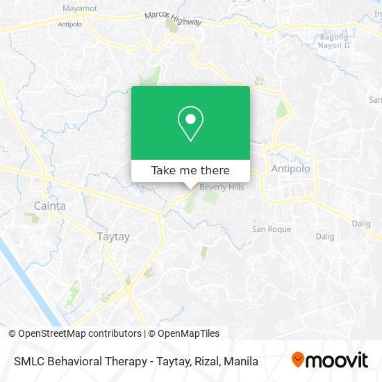 SMLC Behavioral Therapy - Taytay, Rizal map
