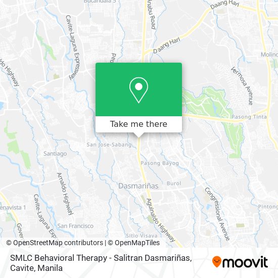 SMLC Behavioral Therapy - Salitran Dasmariñas, Cavite map