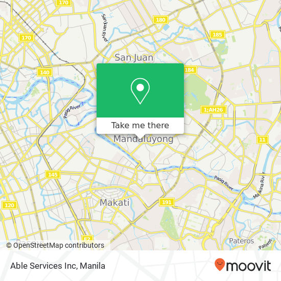 Able Services Inc map