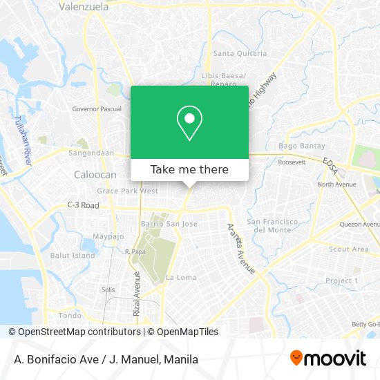 A. Bonifacio Ave / J. Manuel map