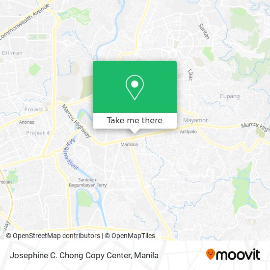 Josephine C. Chong Copy Center map