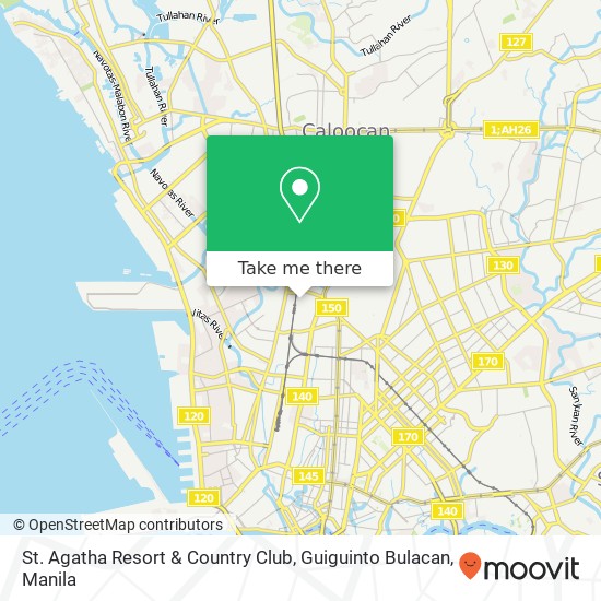 St. Agatha Resort & Country Club, Guiguinto Bulacan map