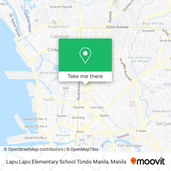 Lapu Lapu Elementary School Tondo Manila map