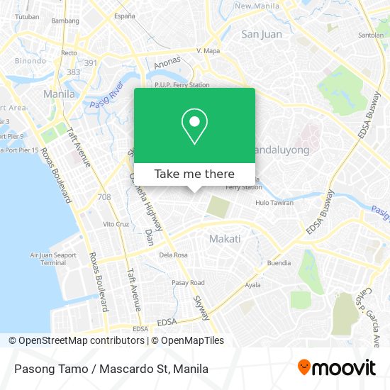 Pasong Tamo / Mascardo St map