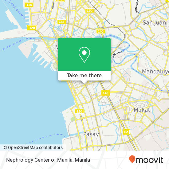 Nephrology Center of Manila map
