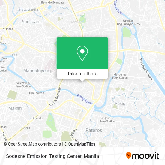 Sodesne Emission Testing Center map
