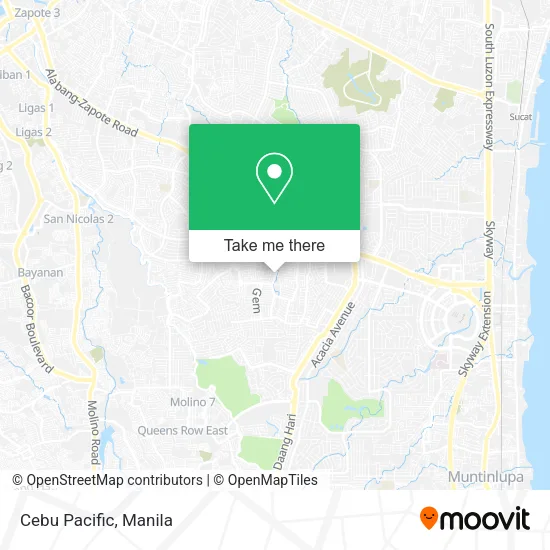 Cebu Pacific map