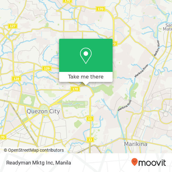 Readyman Mktg Inc map