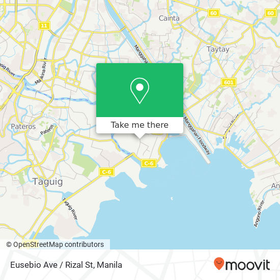 Eusebio Ave / Rizal St map
