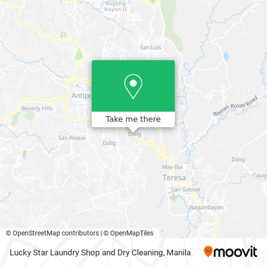 Lucky Star Laundry Shop and Dry Cleaning map