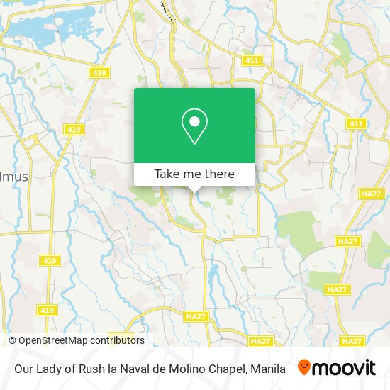 Our Lady of Rush la Naval de Molino Chapel map