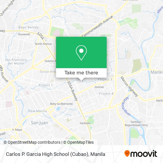 Carlos P. Garcia High School (Cubao) map