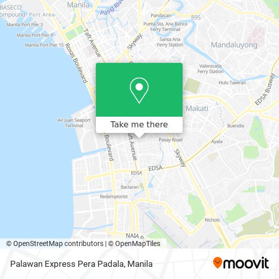 Palawan Express Pera Padala map