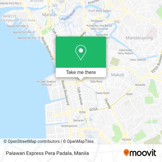 Palawan Express Pera Padala map