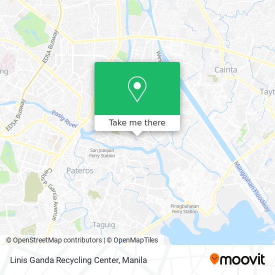 Linis Ganda Recycling Center map