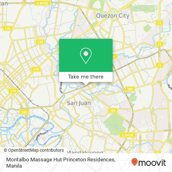Montalbo Massage Hut Princeton Residences map