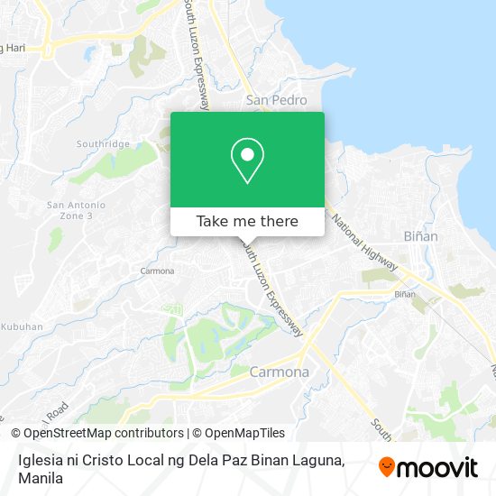 Iglesia ni Cristo Local ng Dela Paz Binan Laguna map