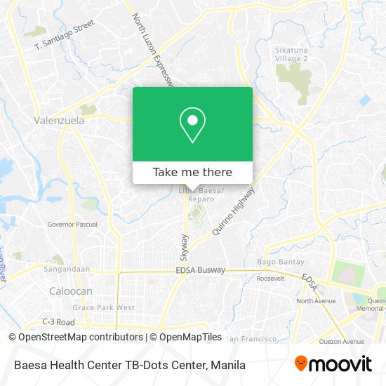 Baesa Health Center TB-Dots Center map