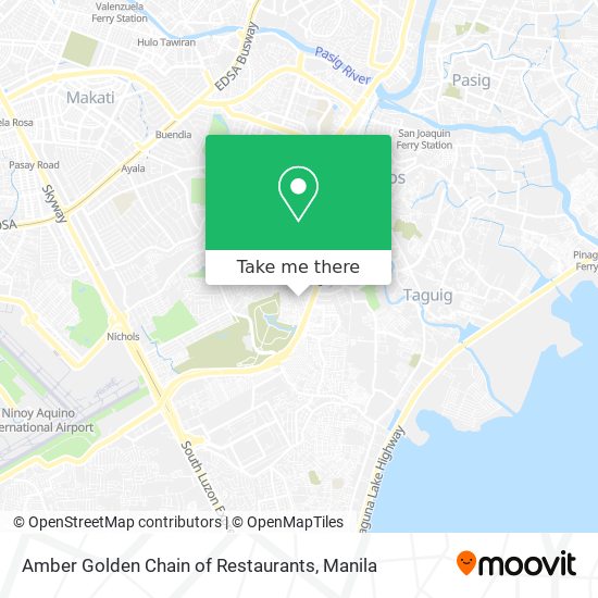 Amber Golden Chain of Restaurants map
