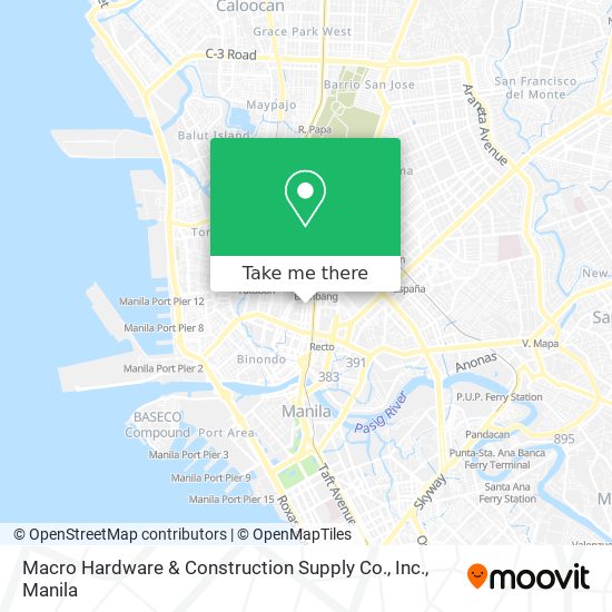 Macro Hardware & Construction Supply Co., Inc. map