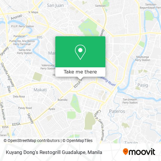 Kuyang Dong's Restogrill Guadalupe map