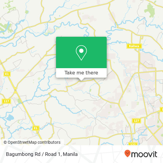 Bagumbong Rd / Road 1 map