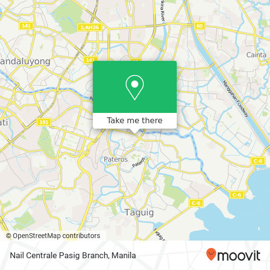 Nail Centrale Pasig Branch map