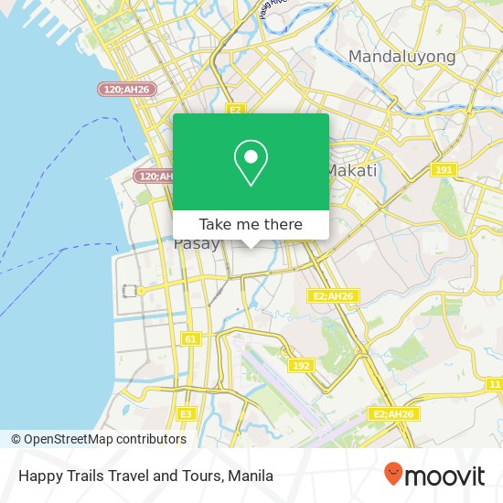 Happy Trails Travel and Tours map