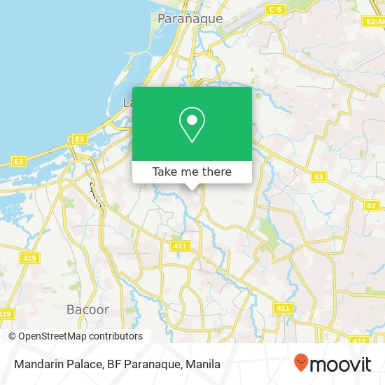 Mandarin Palace, BF Paranaque map