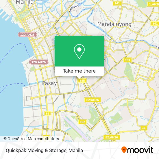 Quickpak Moving & Storage map