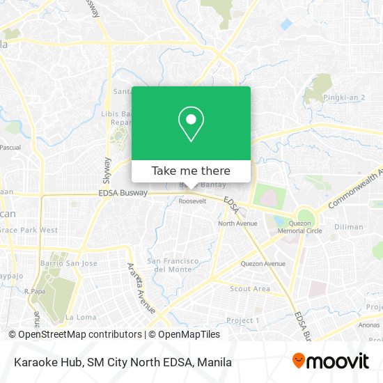 Karaoke Hub, SM City North EDSA map