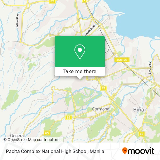 Pacita Complex National High School map