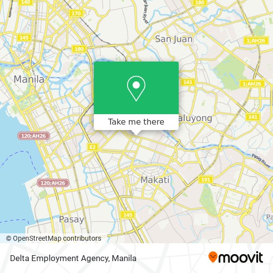 Delta Employment Agency map